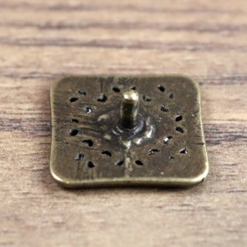 Preview: 20 x 20 x 2 mm Ornament Platte, durchbrochen, AM